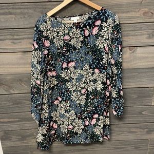 J Jill floral tunic top